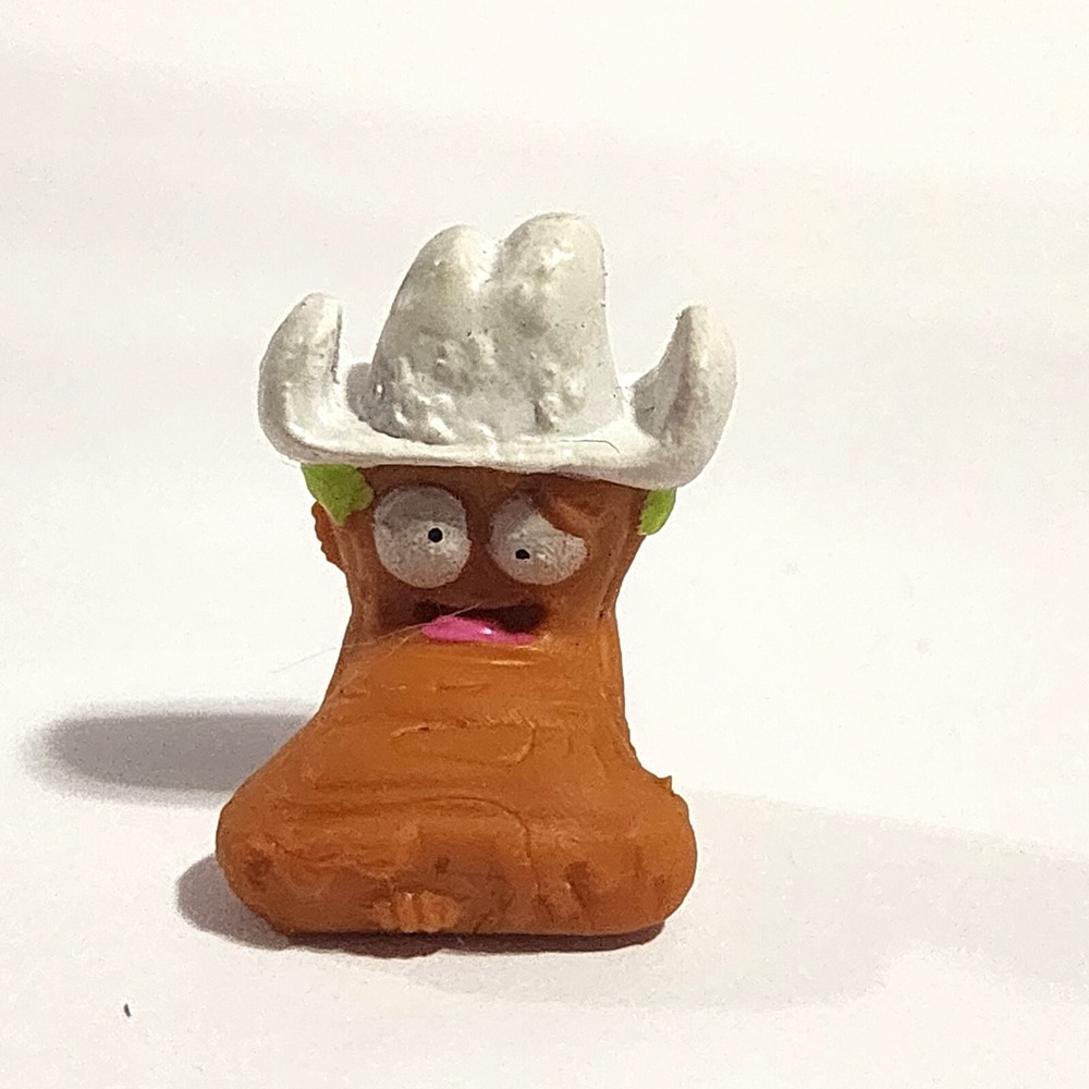 Moose Toys The Grossery Gang Texas Misteak Brown White Cowboy Rubber Figure 1"